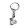 FizzyButton Gifts Squirrel Charm Keyring Key Ring with Silver Tone Keychain