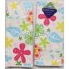 SET OF 2 SAME PRINTED MICROFIBER KITCHEN TOWELS (15"x25") MULTICOLOR FLOWERS,K&C