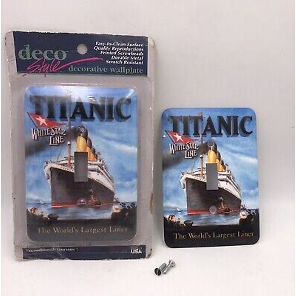 Titanic Light Switch Cover Plates Metal Plate  With Screws Set Of 2