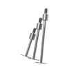 SUXING Flat Contact Points for Dial Indicator Depth 0.5mm Thickness 10 mm Diameter 4-48 UNF Thread (4-48UNF A Set)