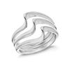 Tuscany Silver Women's Sterling Silver Triple Wave Ring - Size P