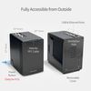 ElectroCookie Mini PC Case for Raspberry Pi 5 with Active RGB Lighting Cooler (Matte Black)