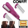 Conair 3 In 1 Ceramic Styler Flat Iron Micro Crimp & Deep Wave Plates CS99W3N