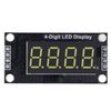 TM1637 Digital Tube Display Module 4 Digit 7 Segment Display Board LED Display Replacement with Pin Header (White MRA110A)