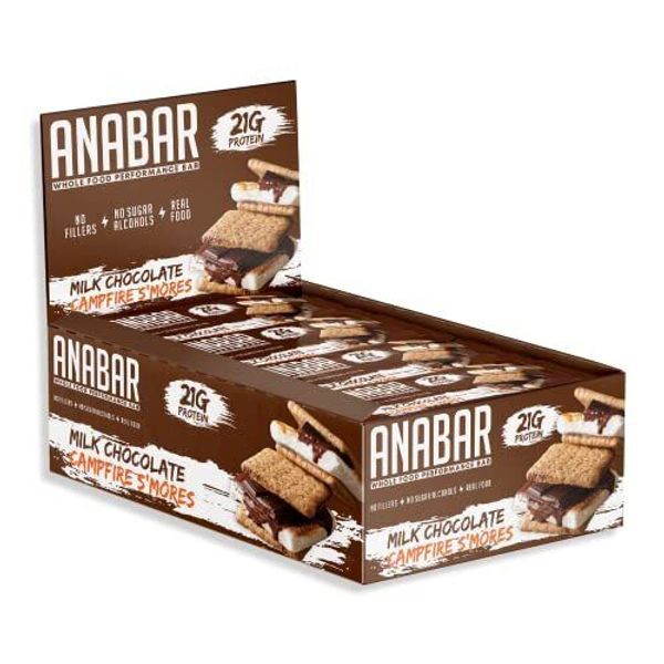 Anabar Campfire S'Mores 12 Protein Bars Final Boss Performance 21 Grams Smores