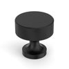 Coinkoly 10 Pack Matte Black Cabinet Knobs 35mm Single Hole Drawer Knobs and Pulls for Bathroom Cabinets CK-UK0007