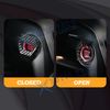 1x Carbon Fiber Engine Start Stop Push Button Switch Cover Trim Car Accessories