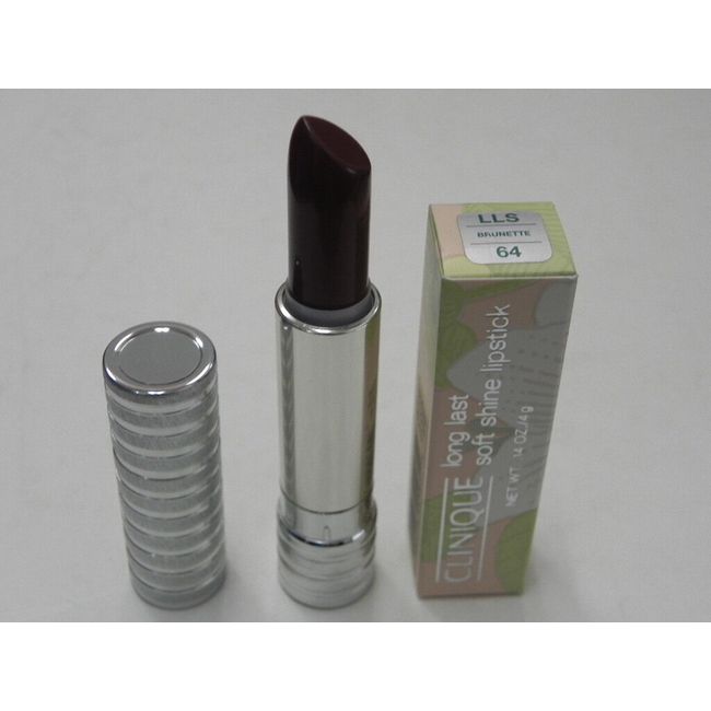 Clinique Long Last Soft Shine Lipstick # 64 Brunette New in Box