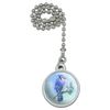 GRAPHICS & MORE Blue Jay Watercolor Northeastern Bird Ceiling Fan and Light Pull Chain