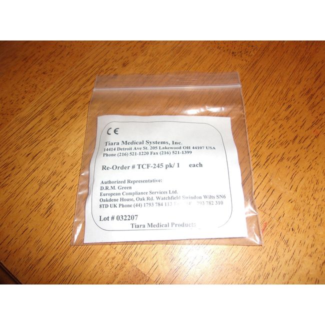 Tiara Respironics BiPap Plus Filter #TCF-245 PACKAGE OF ONE, FACTORY SEALED