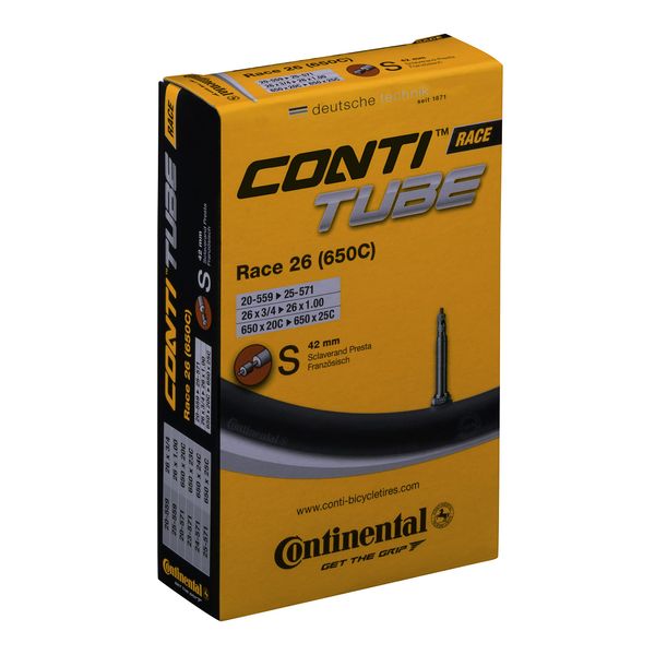 Continental 42mm Presta Valve Tube, Black, 650 x 18-25cc