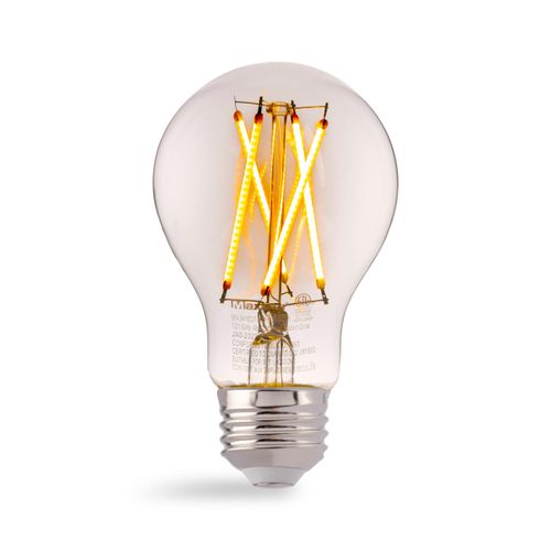 Maxlite EF4.5A19D27/JA81 4.5W A19 Dimmable LED Bulb, Enclosed Clear Filament, 2700K Warm White Light, JA8 Listed - CRI 90, 40W Equivalent, 450 Lumens, LED Light Bulb