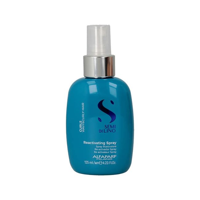 Alfaparf Milano Semi Di Lino Curls Reactivating Spray for Wavy and Curly Hair - Hydrates and Nourishes - Reduces Frizz - Humidity and Thermal Protection - Vegan-Friendly Formula - 4.23 fl. oz.