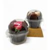 Bakery Direct Single Muffin Pod/Clam - Cake Takeaway Container (25)