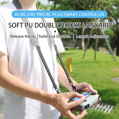 wtohoby Adjustable PU Lanyard For RC1/2 RC Plus 1/2/RC Pro/RC Plus 1/2 Control For DJI Mavic 4 Pro/Flip/AIR 3/3S/Mini 4 3 Pro/Mavic 3 Pro/3/3M/3T/ With Display Remote Controller Shoulder Neck Strap