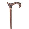 Brown Beech Shaft with a Leopard Print Acrylic Derby Handle