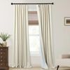 Track Curtains Ceiling Mount for Track System Rail with Hooks,Pinch Pleated Blac
