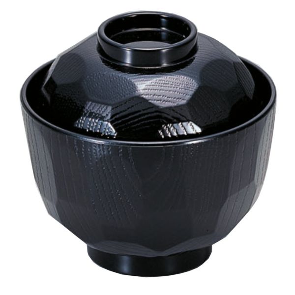 若泉 Lacquerware 割烹 Lacquerware New 3.2 Equal Honeycomb Small 吸椀 Black 1 – 178 – 7