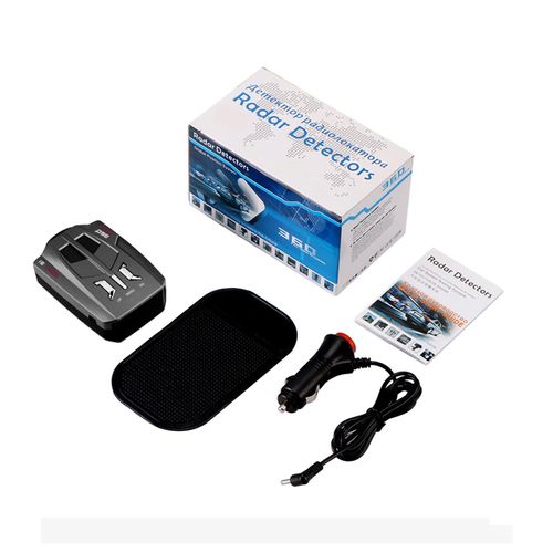 Radar Detector, Car Radar Speed Radar Detector Long Range Radar Detection 360 Degree Protection Automatic Detection Vehicle Speed Alarm System Voice Alerts Led Display City Highway Mode