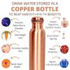 PR INTERNATIONAL Pure Copper Plain Water Bottle with Lid 750ML
