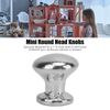 SPYMINNPOO 8Pcs 1:12 Scale Miniature Round Head Knobs, Metal Dollhouse Door Handle Knobs Furniture Knobs Accessories (Silver)