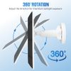 5W Solar Panel for Security Camera 2 Pack - 5V Charger with Micro USB, DC 3.5mm, USB & Type-C Port, IP65 Waterproof, 9.8ft Cable, 360° Adjustable Bracket