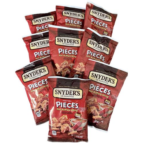 Snyder of Hanover Hot Buffalo Wing Pieces 2.25 Oz (Pack of 9)