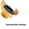 Gardena Brass Quick Coupling Threaded Part with Internal Thread: Hose Connection, 42 mm (1 1/4 Inch) - Internal Thread for Valves with External Thread (7110-20)