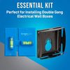 Jonard Tools EBW-812 Electrical Box Cutting Kit, Double Gang