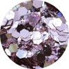 MATIERE Shine Mix Glitter II, Hexagonal Hologram, Reflective, Pink Gold, 0.04 oz (1 g)