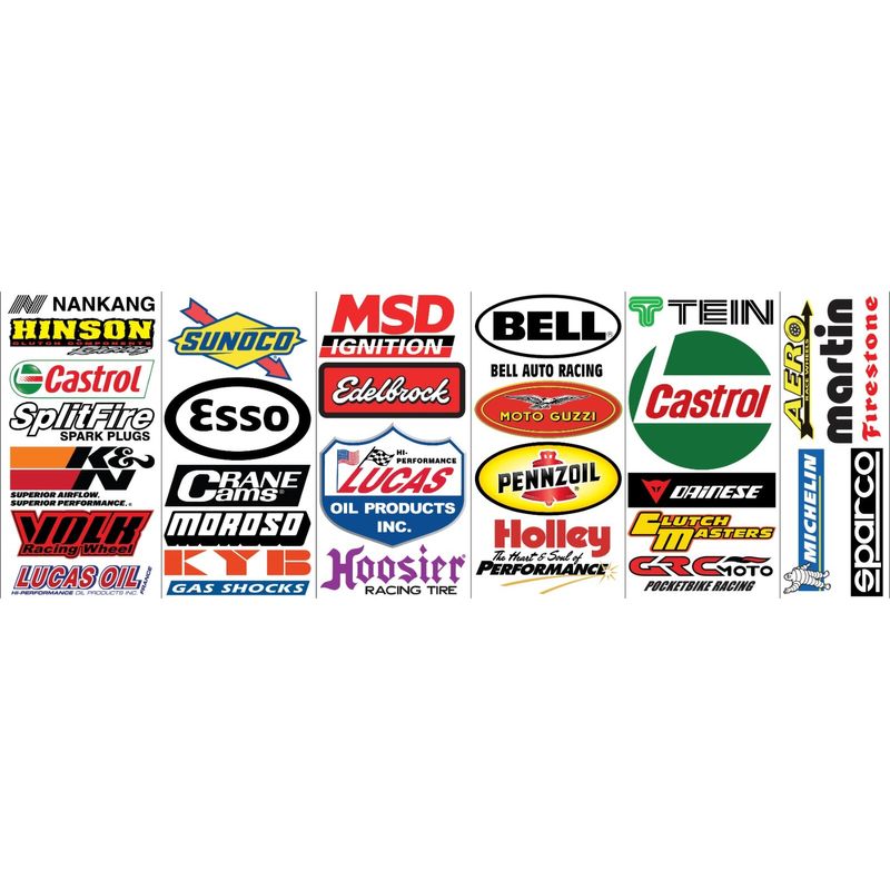 29 Racing Decals Fender Size Assorted Bumper NHRA High Quality 6 mil ...