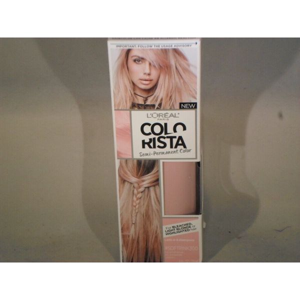 L'Oreal ColoRista Semi-Permanent Temporary Hair Color Soft Pink   #300