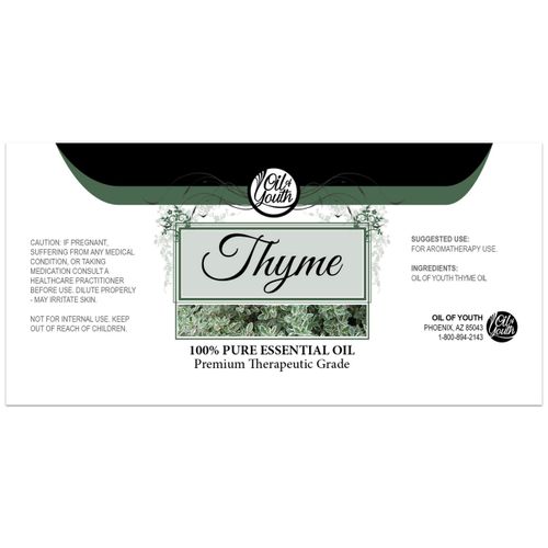 Oil of Youth Essential Oils 4oz - Thyme Essential Oil - 4 Fluid Ounces