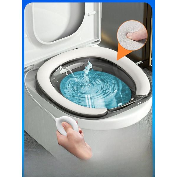 Bubble sitz bath female bidet toilet portable toilet, bubble sitz bath blue