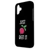 Hülle für iPhone 16 Plus Just Beet it Funny Dad Witz mit Wurzelgemüse