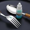 Sobeta Cutlery Set Tableware Set Stainless Steel Purely Natural Bamboo Handle Flatware Set Dinnerware Set 32Pcs Set Silver