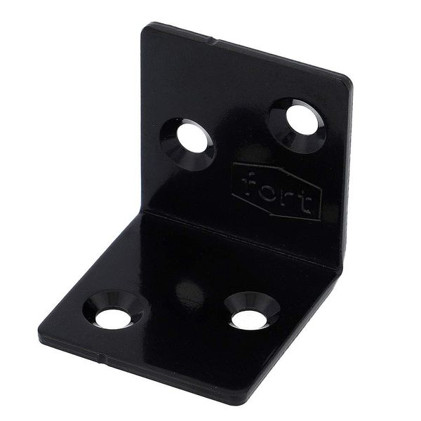 fort Black Painted 2X4 Hardware Angle (A1-BK)