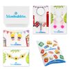 bluebubble OMBRE Rose Bud Wedding Flower Necklace on Gift Card (Statement - Black, White & Ruby Red)