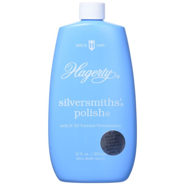 W. J. Hagerty Hagerty 10120 Silversmiths' Silver Polish, 12 Ounces, 12 Fl Oz (Pack of 1), Blue