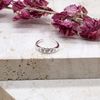 Tuscany Silver Women's Sterling Silver Five Cubic Zirconia Adjustable Open Toe Ring