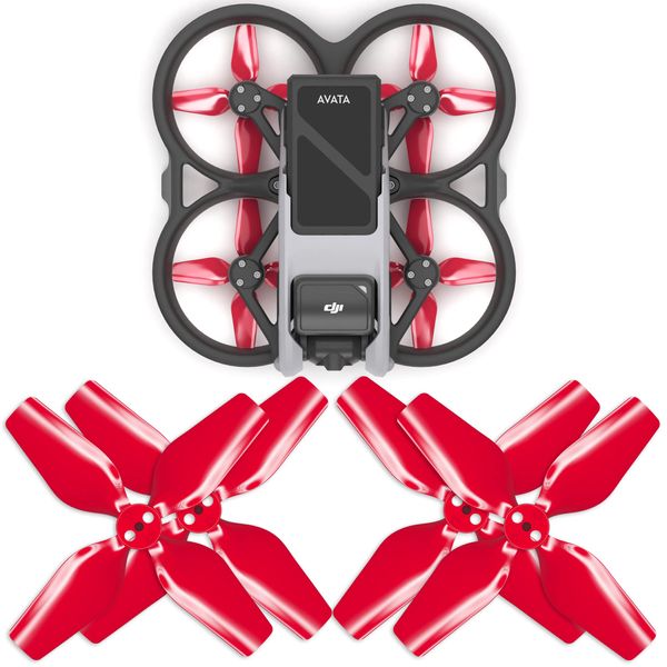 Master Airscrew 4-blade Upgrade Propellers for DJI Avata - Red, 4 pcs