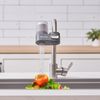 Faucet Mount Water Filters Sink Water Purifier for Kitchen Gray Vertical