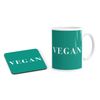 Daytripper Vegan Kitchen Mug and Coaster Set Coffee Tea Cup Gift