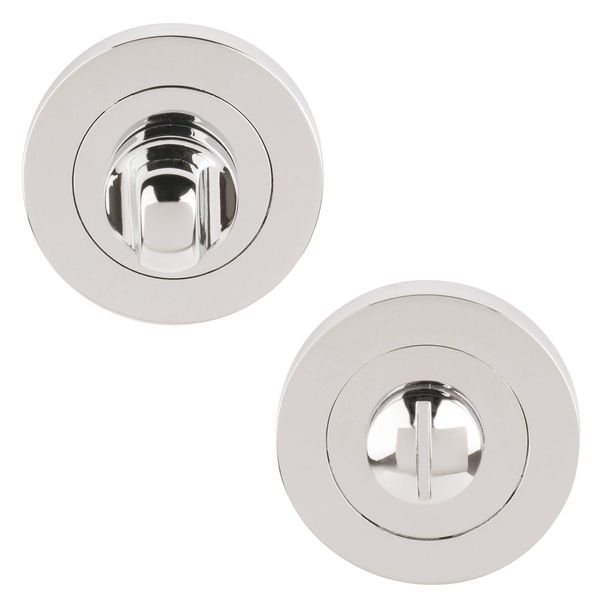 Excel Architectural DH3682 Round Bathroom Turn & Release, Polished Chrome