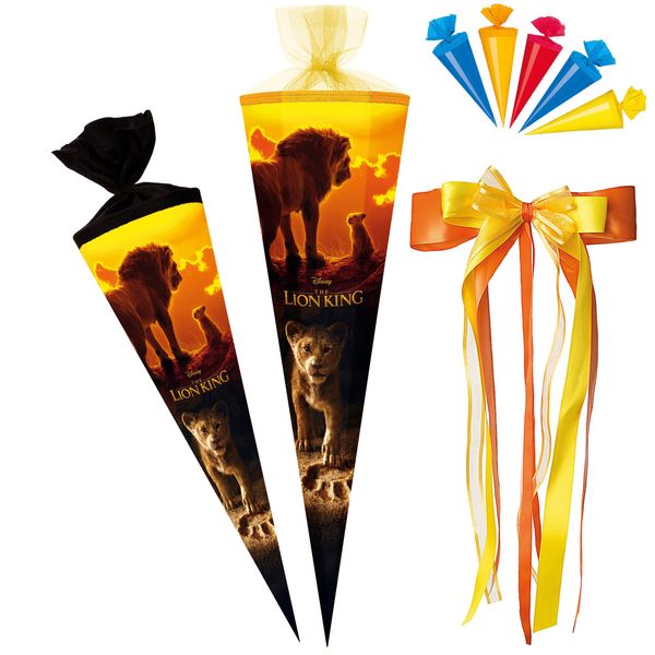alles-meine.de GmbH komplette Füllung - Circa 200 Teile - für Set Schultüte + 5 kleine für ALLE Zuckertüten - König der Löwen - 6 eckig - ..