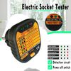 Automatic Electric Socket Tester Outlet Tester Polarity Check Meter Neutral Live Earth Wire Testing with UK Plug