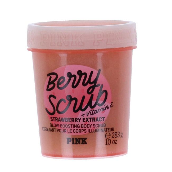 Victoria's Secret Pink Berry Scrub Exfoliating Shower Smoothing Extracts 10 Oz