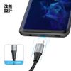 2 x USB C to Micro USB OTG Cable 30CM, 0.3M Braided USB-C Micro USB Charging Cable Support Charging & Data Transmission