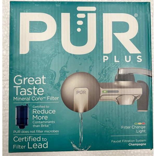 PUR PLUS Faucet Filtration System - Champagne