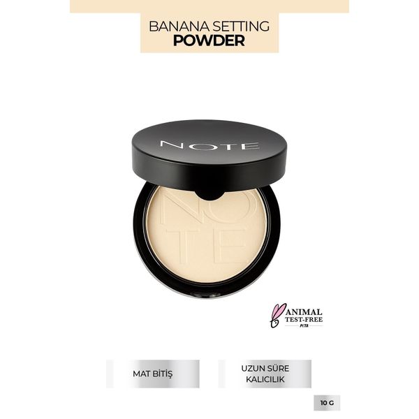 Banana Setting Powder Mat Bitişli Makyaj Sabitleyici Pudra